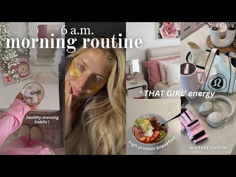 6AM MORNING ROUTINE! (morning non-negotiables, skincare & supplements, how i start my day right)