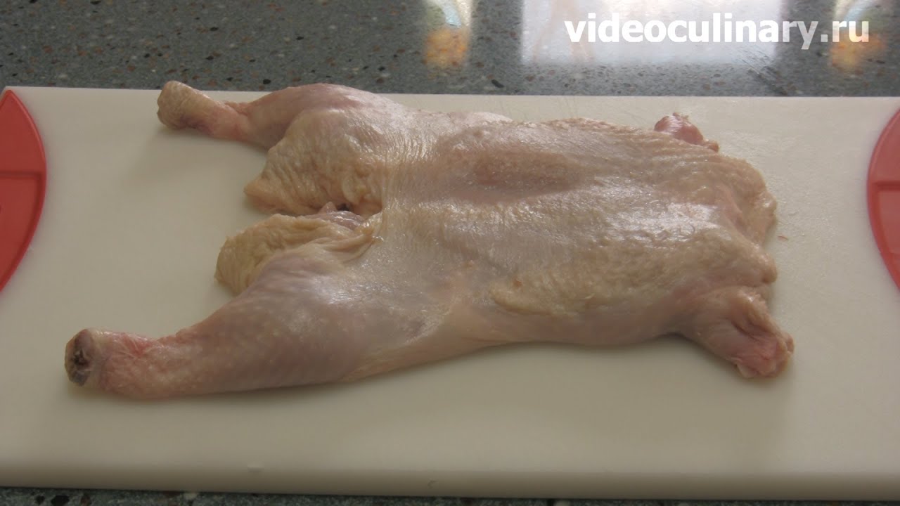 Удаление костей из курицы от http: //videoculinary. ru