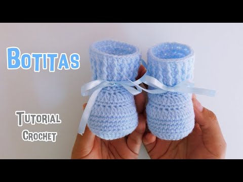 Como tejer paso a paso zapatitos, escarpines a crochet - ganchillo - gancho