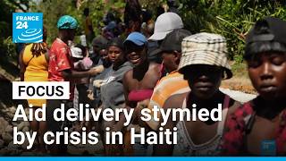 YouTube video thumbnail: Haiti Trapped by Violence: Humanitarian aid Deliveries Struggle to Reach Local Population