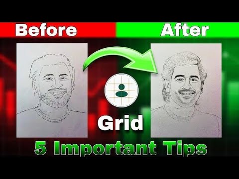 How to draw Perfect outline in 5 Easy steps | Grid line method || Full tutorial !!!