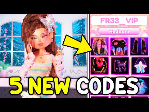 ALL 5 NEW *SECRET CODES* IN DRESS TO IMPRESS + *FREE VIP* | (Roblox DTI Codes)