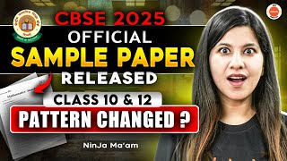 CBSE 2025 Sample Papers OUT! Pattern Changed for Class 10 & 12? | Namrata Mam