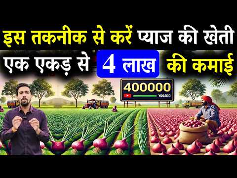 2025 में एक एकड़ से 4 लाख प्याज की खेती से | Pyaj Ki Kheti Kaise Karen | Onion Farming In India