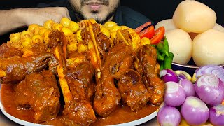 EATING LAMB SHANK CURRY WITH QUAIL EGG BIRYANI, SALAD AND SWEETS | FOOD EATING VIDEOS |EATING SOUNDS