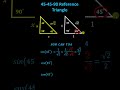 Understanding 45-45-90 Triangles