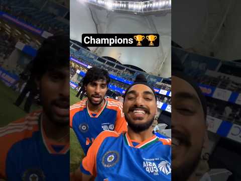 Tilak verma and Arshdeep comedy after finals🤩😍🏆 #tilakvarma #viralvideo #shubmangill #abhishek #asia