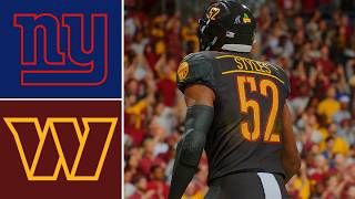 Giants vs Commanders (Updated Madden 27 Rosters) PS5 Simulation