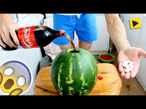 Coloquei Coca-Cola na Melancia, Veja o que Aconteceu!
