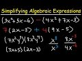 Simplifying Algebraic Expressions with Parentheses and Variables