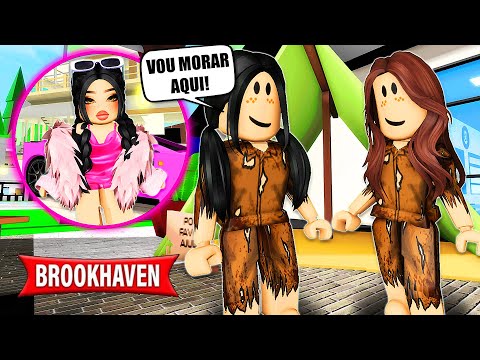 A MENINA RICA PASSOU UM DIA MORANDO NA RUA | Historinhas Brookhaven RP | Roblox