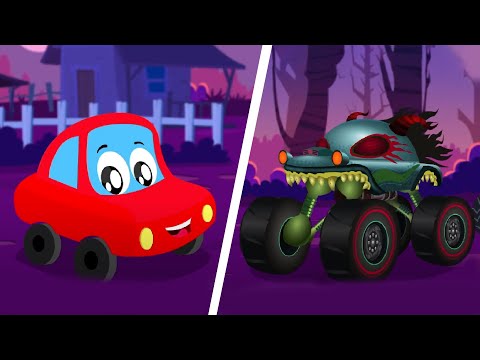 Good vs Evil, Haunted House Monster Truck Cartoon Show for Kids