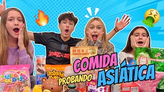 PROBANDO COMIDA ASIÁTICA más RARA 🤮 con la FAMILIA de mi NOVIO 😱
