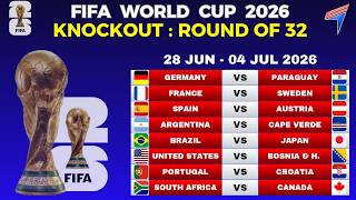 FIFA WORLD CUP 2026 - ROUND 32 • WORLD CUP FIXTURES • 28 JUN - 4 JUL 2026