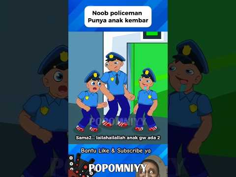 Noob Policeman Punya anak kembar Tapi ngga tau #funny #dubbing #roblox #skibiditoilet #minecraft