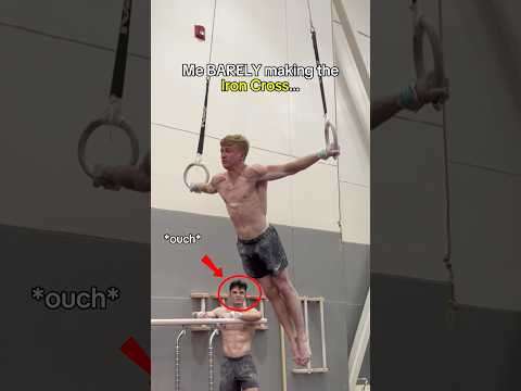 The Iron Cross Catastrophe 🤦‍♂️💀 #gymnastics #calisthenics #ironcross #strength #rings #olympics