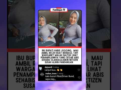 Ibu Bupati Habis Jogging, Siap Berbagi 🙏 #shorts #beritaviral