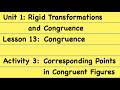 Congruent Figures and Reflections