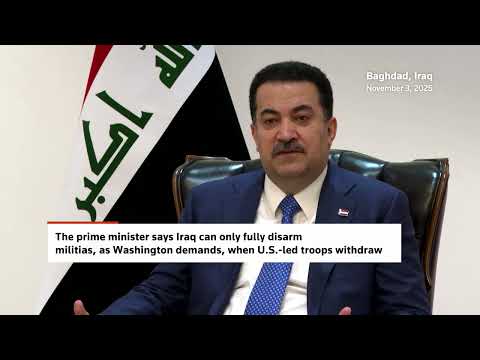 YouTube video thumbnail: Iraq Can Disarm Factions Only if US Withdraws, Prime Minister Says