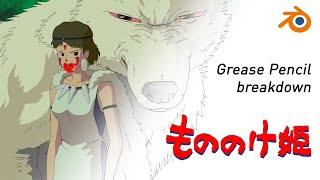 How I study and animate a shot with Blender Grease Pencil | Breakdown