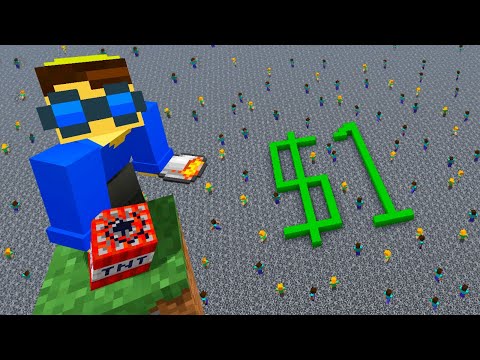 200 JOGADORES vs 1 REAL no Minecraft