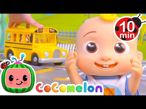 Wheels On The Littlle Toy Bus 🚌 | CoComelon Toy Play Learning | Nursery Rhymes for Babies