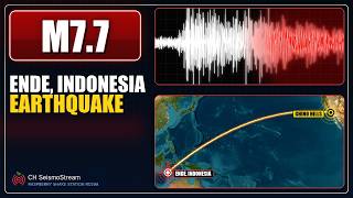 M 7.7 - Ende, Indonesia 8/14/26 - RaspberryShake 4D Seismograph (RD29A) Live - Chino  Hills, CA