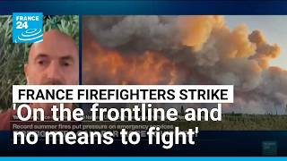 YouTube video thumbnail: French Firefighters on Six-Week Strike After Record Summer Blazes