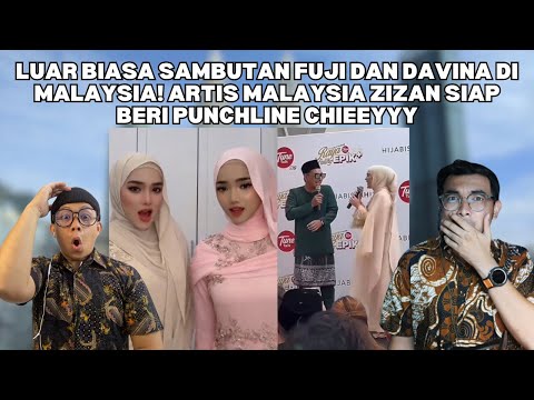 GABUNGAN PECAH FUJI DAN DAVINA DENGAN PELAWAK MALAYSIA! IKAN LELE IKAN YU I LOVE YOU CHIEEEEE