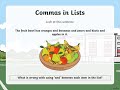 Using Commas in Lists