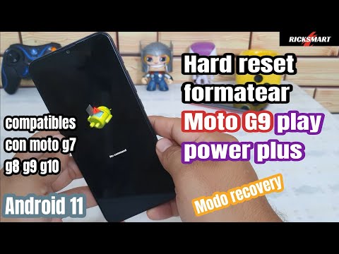 (ENGLISH) Formatear o hard reset Motorola Moto g9 play power plus compatible con g8 g10 g20 android 11