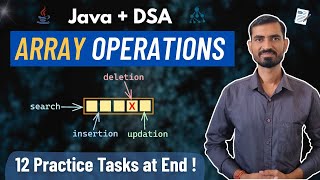 Array Operations in Java – Traversal, Insertion, Deletion, Searching | DSA for Beginners [With Code]