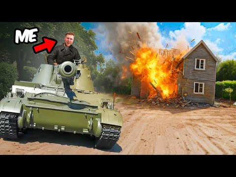 I DROVE A TANK Through A HOUSE