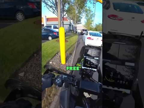 How To Get Free Fast Food As A Biker🍟 @zekd