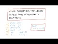 Completing the Square in Spanish