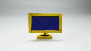 와이드 TV 모니터 접기