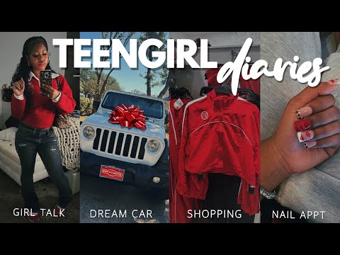 TEENGIRL DIARIES 001 ♡ | Dream Car at 16, Girl Talk + Advice, Shopping, Nails