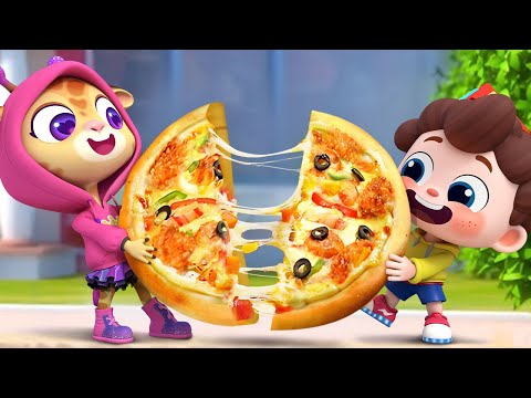 Let's Share the Pizza | Sharing is Caring | Good Manners | Nursery Rhymes & Kids Songs | BabyBus