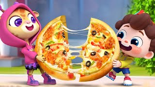 Let's Share the Pizza | Sharing is Caring | Good Manners | Nursery Rhymes & Kids Songs | BabyBus