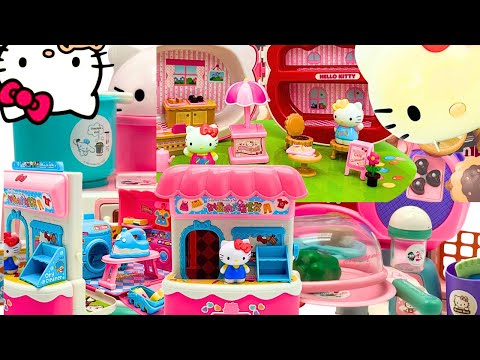 13 minutes Satisfying with Unboxing Hello Kitty House and Laundromat | Review Toys | ASMR