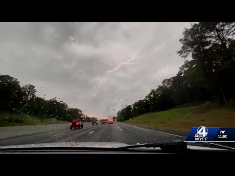 YouTube video thumbnail: Severe Storms Leave Thousands Without Power in the Upstate, Western North Carolina