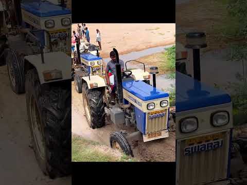 Mahindra and Swaraj tractors working #shorts #mahindra