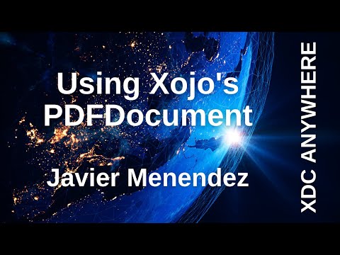 Using Xojo's PDFDocument #XDCAnywhere