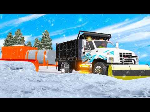 Operating New DOT Tow Snow Plow in GTA 5 RP!