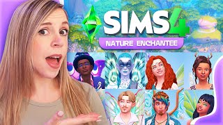 J'ai créé BEAUCOUP de SIMS (et fées) avec ce Pack ! 🧚‍♀️l Les Sims 4 Nature Enchantée