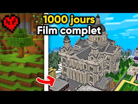 Survivre 1000 Jours en Hardcore sur Minecraft [Film Entier]