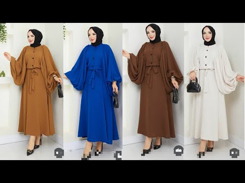 موضة شتاء 2025 للمحجبات| أشيك تنسبقات تركية للمحجبات 💞hijab tutorial with khawla