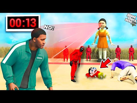 Shinchan & Franklin Enter the Squid Game 2 Challenge in GTA 5!