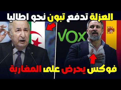 🔴حزب فوكس في ورطة بسبب الجالية المغاربة...وتبون يهرب إلى إيطاليا!