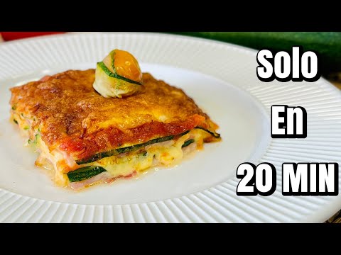 LASAÑA DE CALABACÍN EXPRÉS FÁCIL Y RÁPIDA